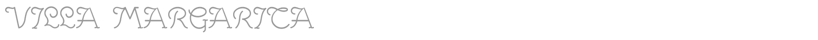 Villa Margarita font preview